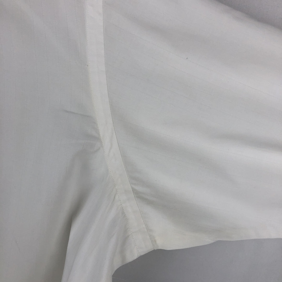 Ralph Lauren ESTATE Long-Sleeve Wide-Collar Cotton Shirt, Men's Size L (approx.) cotton white type Vintage Second Hand