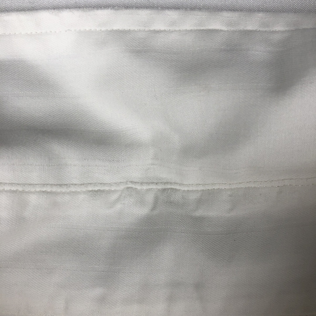 Ralph Lauren ESTATE Long-Sleeve Wide-Collar Cotton Shirt, Men's Size L (approx.) cotton white type Vintage Second Hand