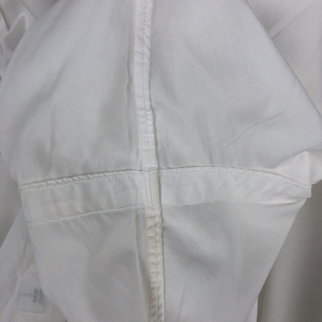 Ralph Lauren ESTATE Long-Sleeve Wide-Collar Cotton Shirt, Men's Size L (approx.) cotton white type Vintage Second Hand
