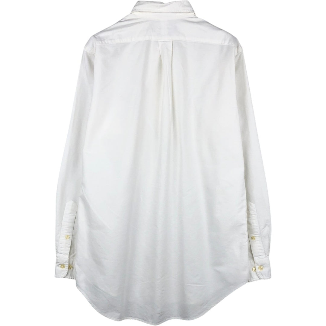 Ralph Lauren Classic Fit long sleeve button down shirt, men's size M cotton white type Vintage Second Hand