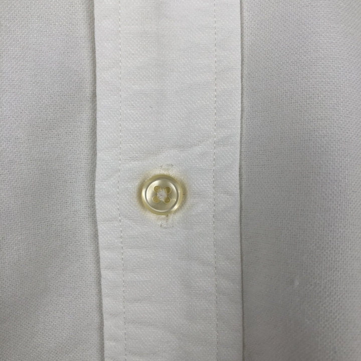 Ralph Lauren Classic Fit long sleeve button down shirt, men's size M cotton white type Vintage Second Hand