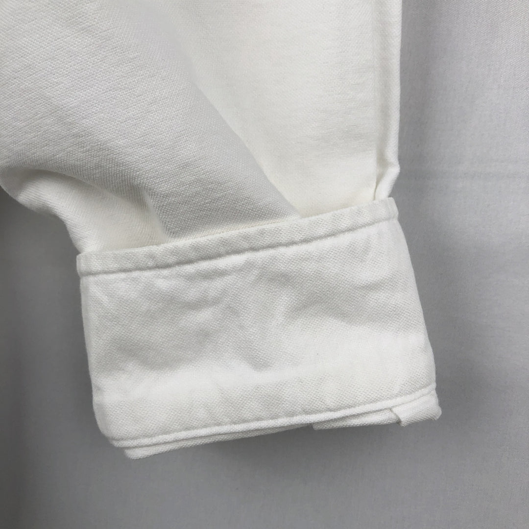 Ralph Lauren Classic Fit long sleeve button down shirt, men's size M cotton white type Vintage Second Hand