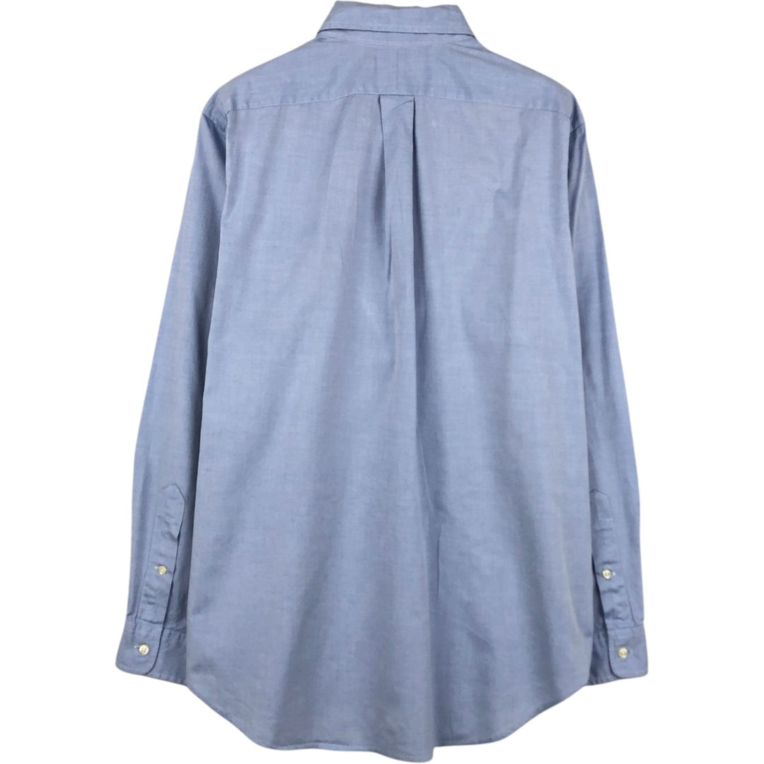 Ralph Lauren Classic Fit long sleeve button down shirt, men's size M cotton Blue type light blue Vintage Second Hand