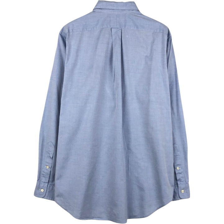 Ralph Lauren Classic Fit long sleeve button down shirt, men's size M cotton Blue type light blue Vintage Second Hand
