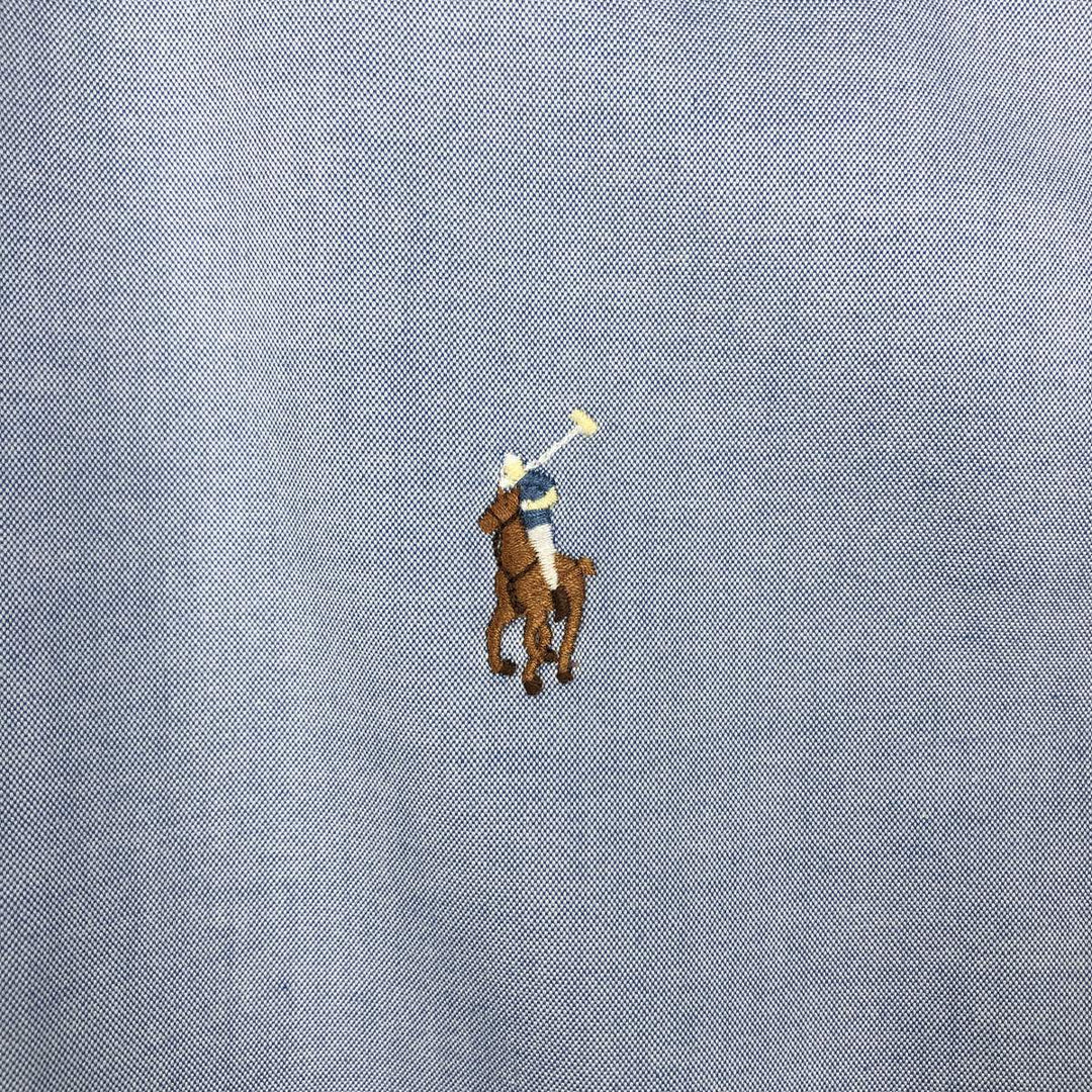 Ralph Lauren Classic Fit long sleeve button down shirt, men's size M cotton Blue type light blue Vintage Second Hand