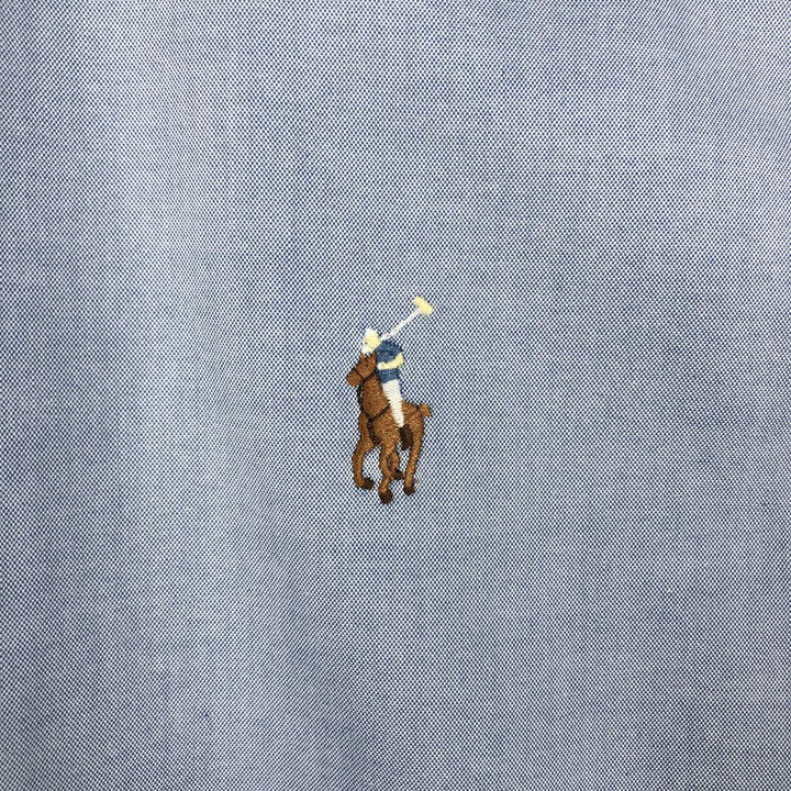 Ralph Lauren Classic Fit long sleeve button down shirt, men's size M cotton Blue type light blue Vintage Second Hand