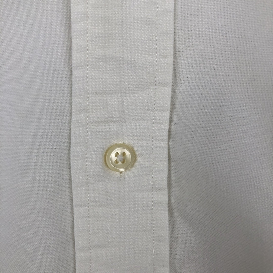 Ralph Lauren long sleeve button down shirt, men's size L cotton white type Vintage Second Hand