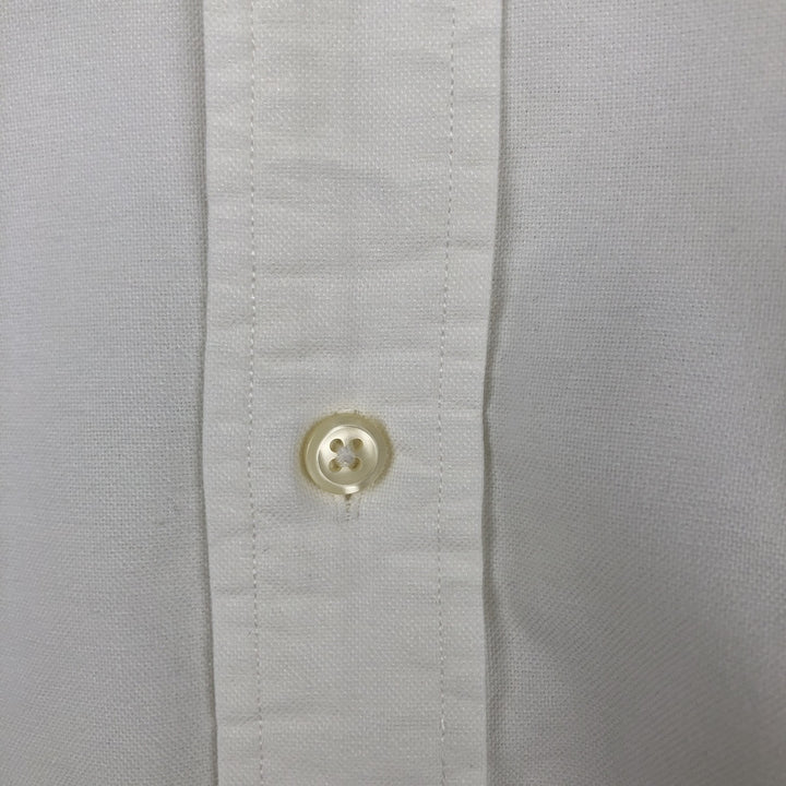 Ralph Lauren long sleeve button down shirt, men's size L cotton white type Vintage Second Hand