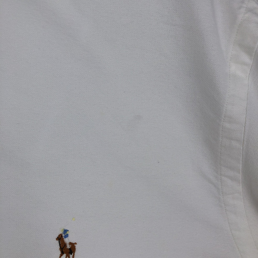 Ralph Lauren long sleeve button down shirt, men's size L cotton white type Vintage Second Hand