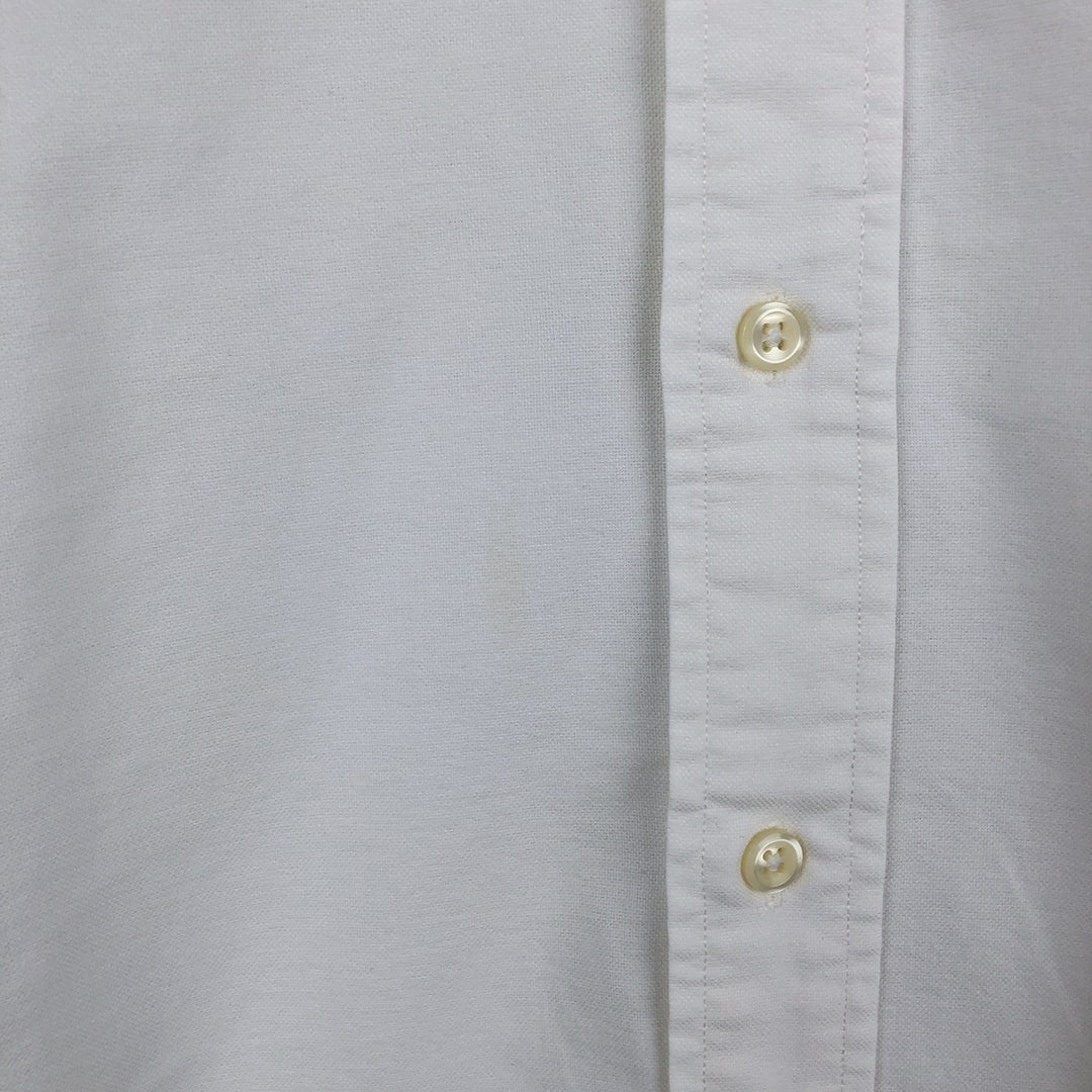 Ralph Lauren long sleeve button down shirt, men's size L cotton white type Vintage Second Hand