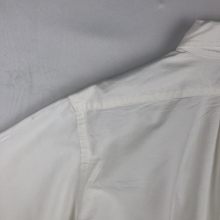Ralph Lauren long sleeve button down shirt, men's size L cotton white type Vintage Second Hand