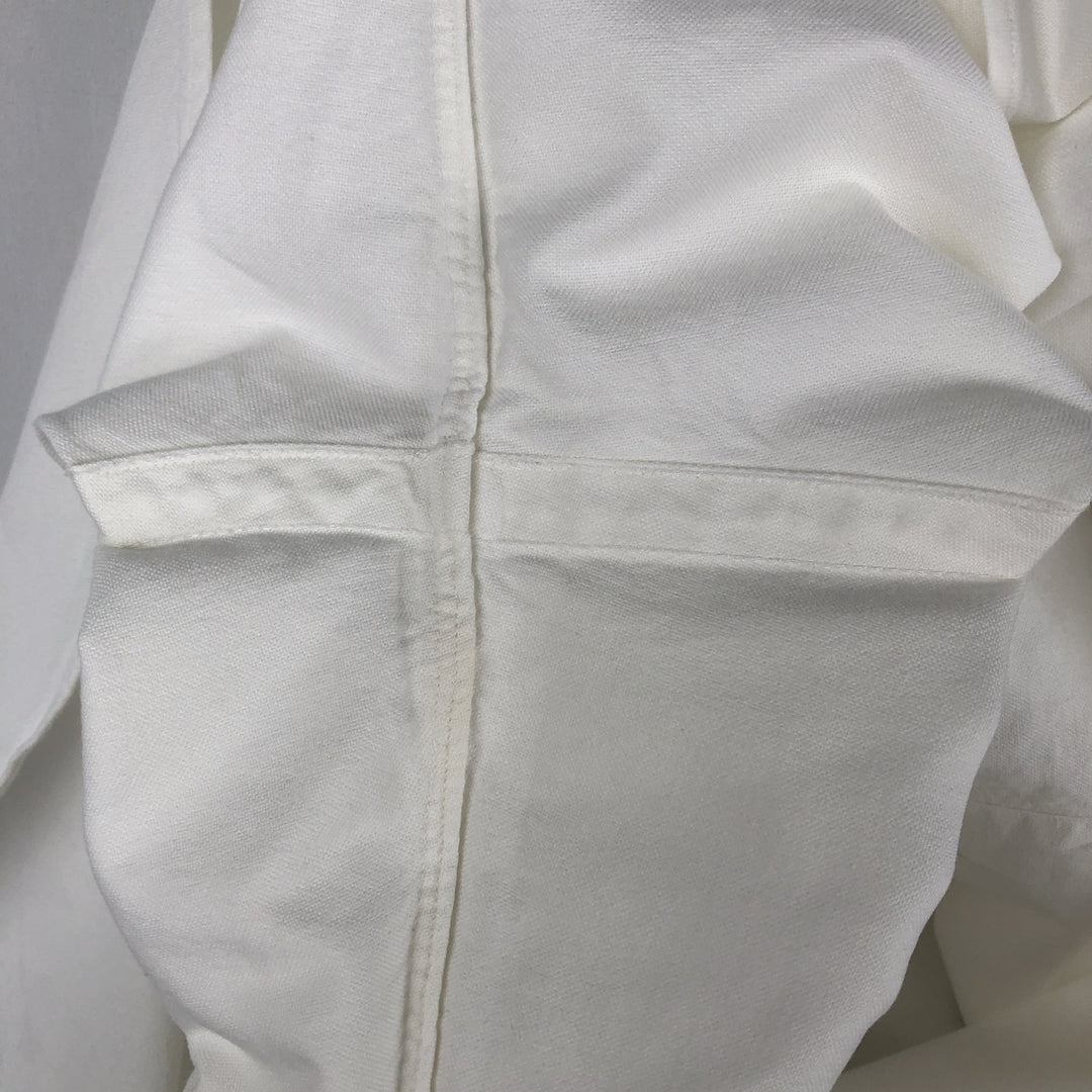 Ralph Lauren long sleeve button down shirt, men's size L cotton white type Vintage Second Hand