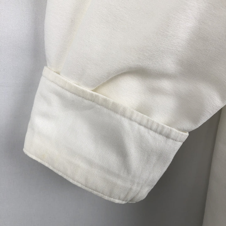 Ralph Lauren long sleeve button down shirt, men's size L cotton white type Vintage Second Hand