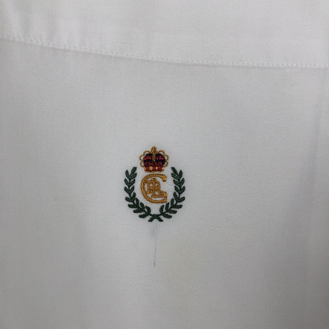 Ralph Lauren Chaps long-sleeved button-down shirt, men's size XL cotton white type Vintage Second Hand