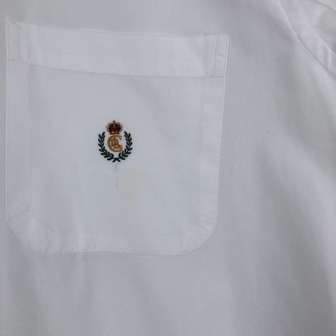 Ralph Lauren Chaps long-sleeved button-down shirt, men's size XL cotton white type Vintage Second Hand