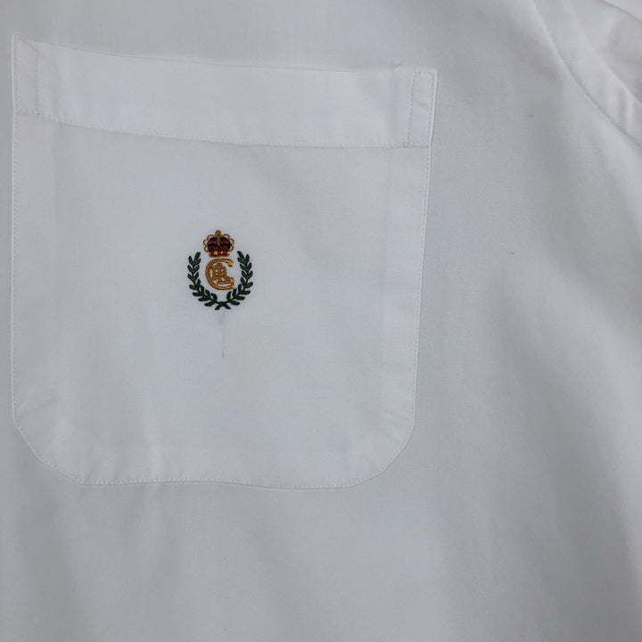 Ralph Lauren Chaps long-sleeved button-down shirt, men's size XL cotton white type Vintage Second Hand