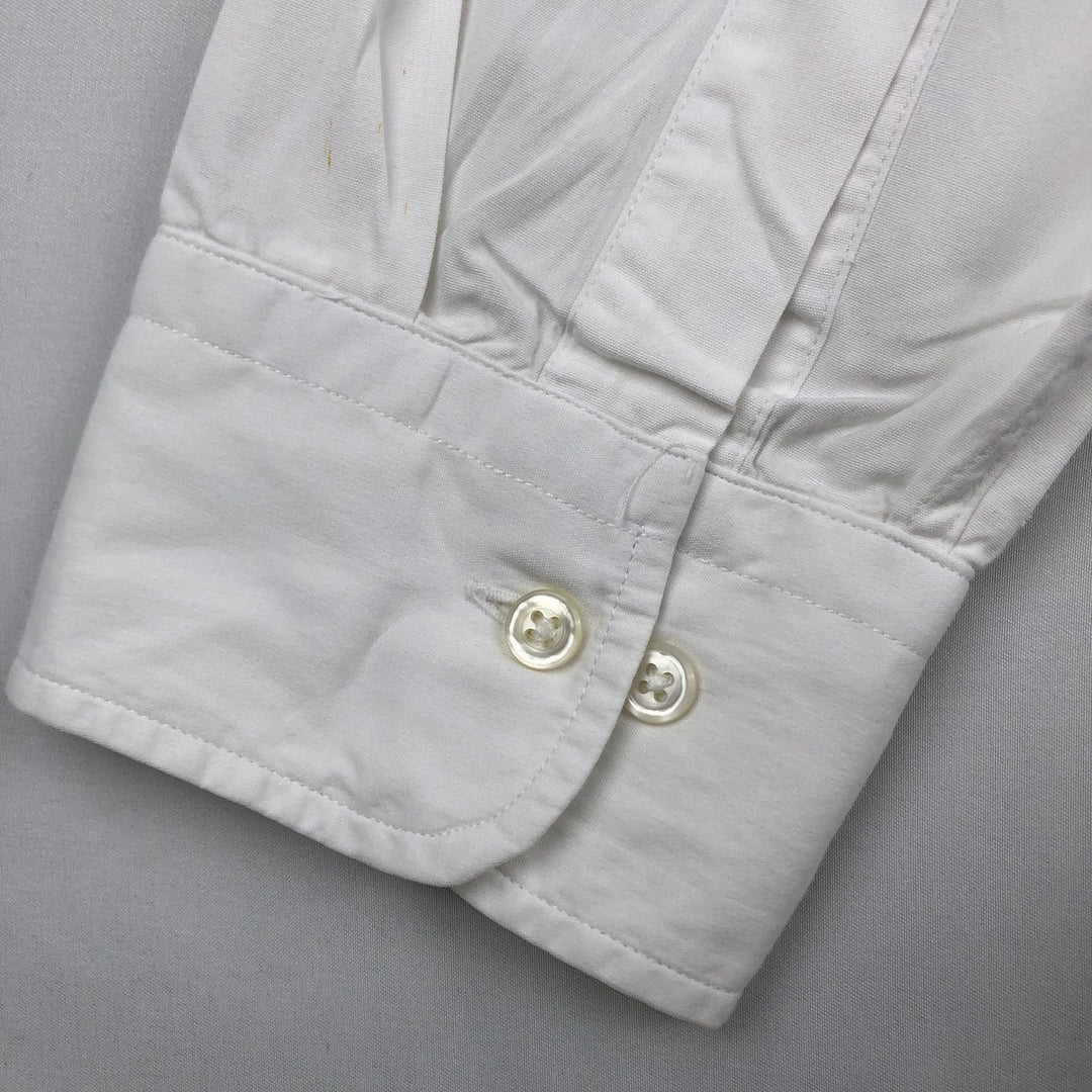 Ralph Lauren Chaps long-sleeved button-down shirt, men's size XL cotton white type Vintage Second Hand