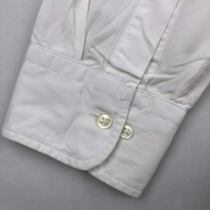 Ralph Lauren Chaps long-sleeved button-down shirt, men's size XL cotton white type Vintage Second Hand