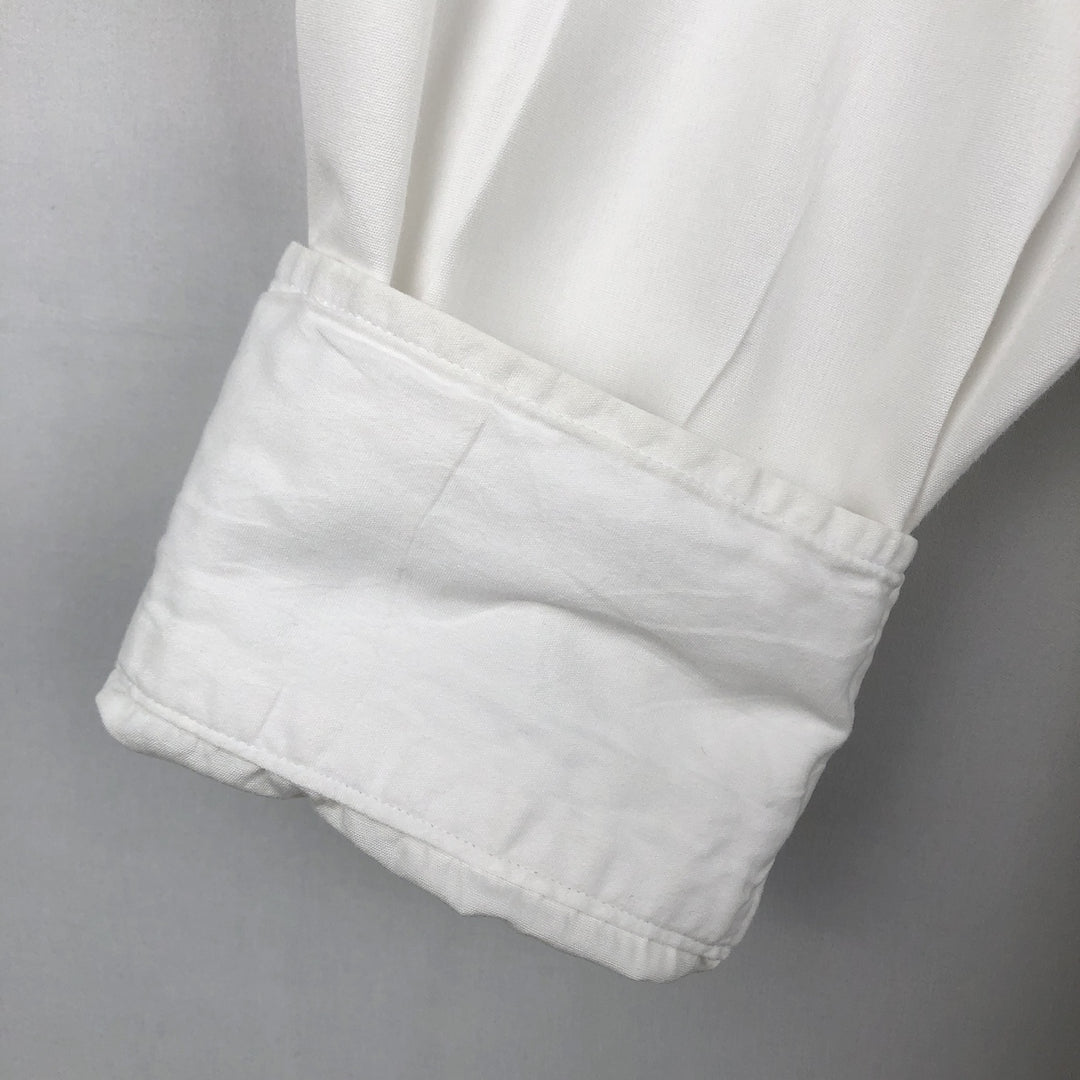 Ralph Lauren Chaps long-sleeved button-down shirt, men's size XL cotton white type Vintage Second Hand