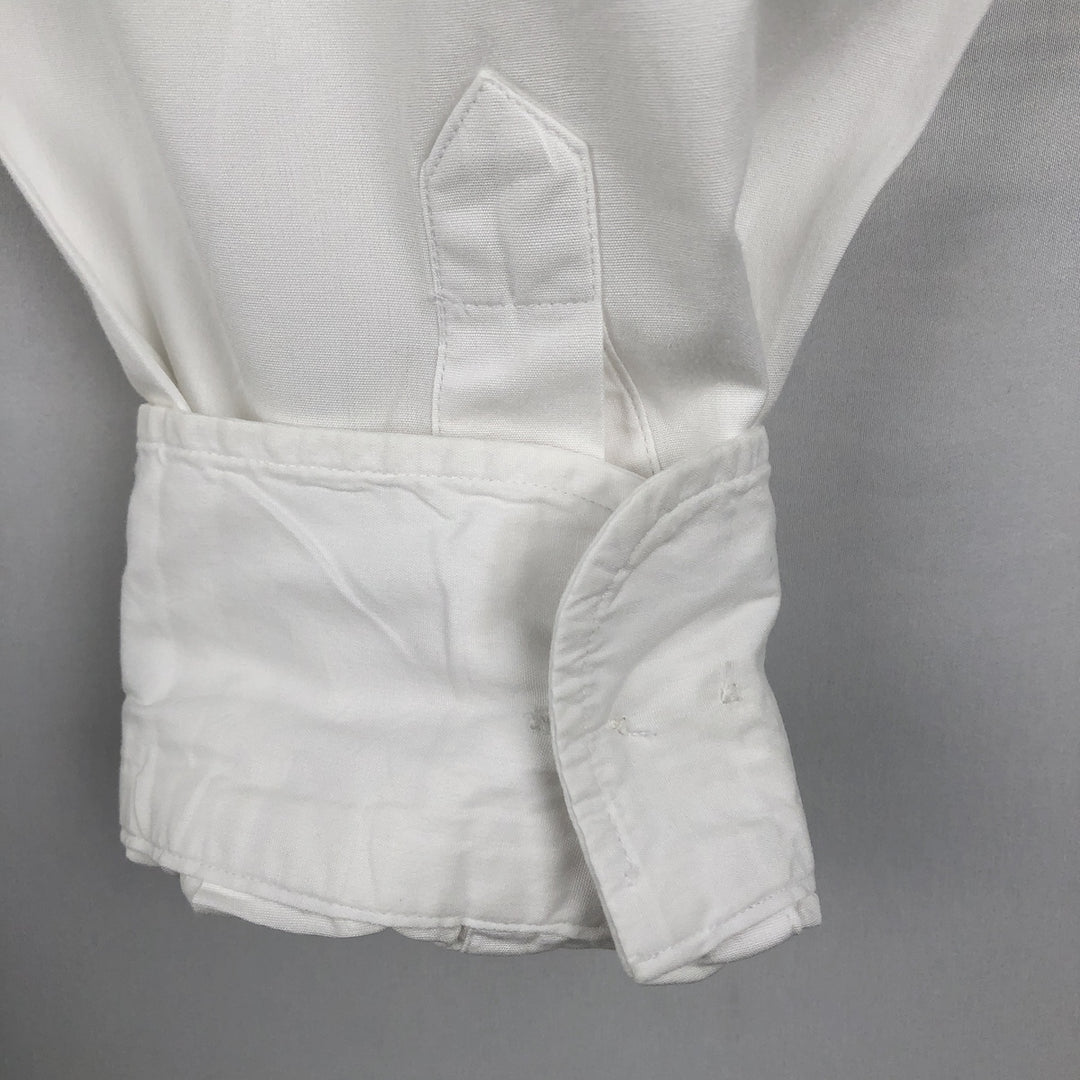 Ralph Lauren Chaps long-sleeved button-down shirt, men's size XL cotton white type Vintage Second Hand