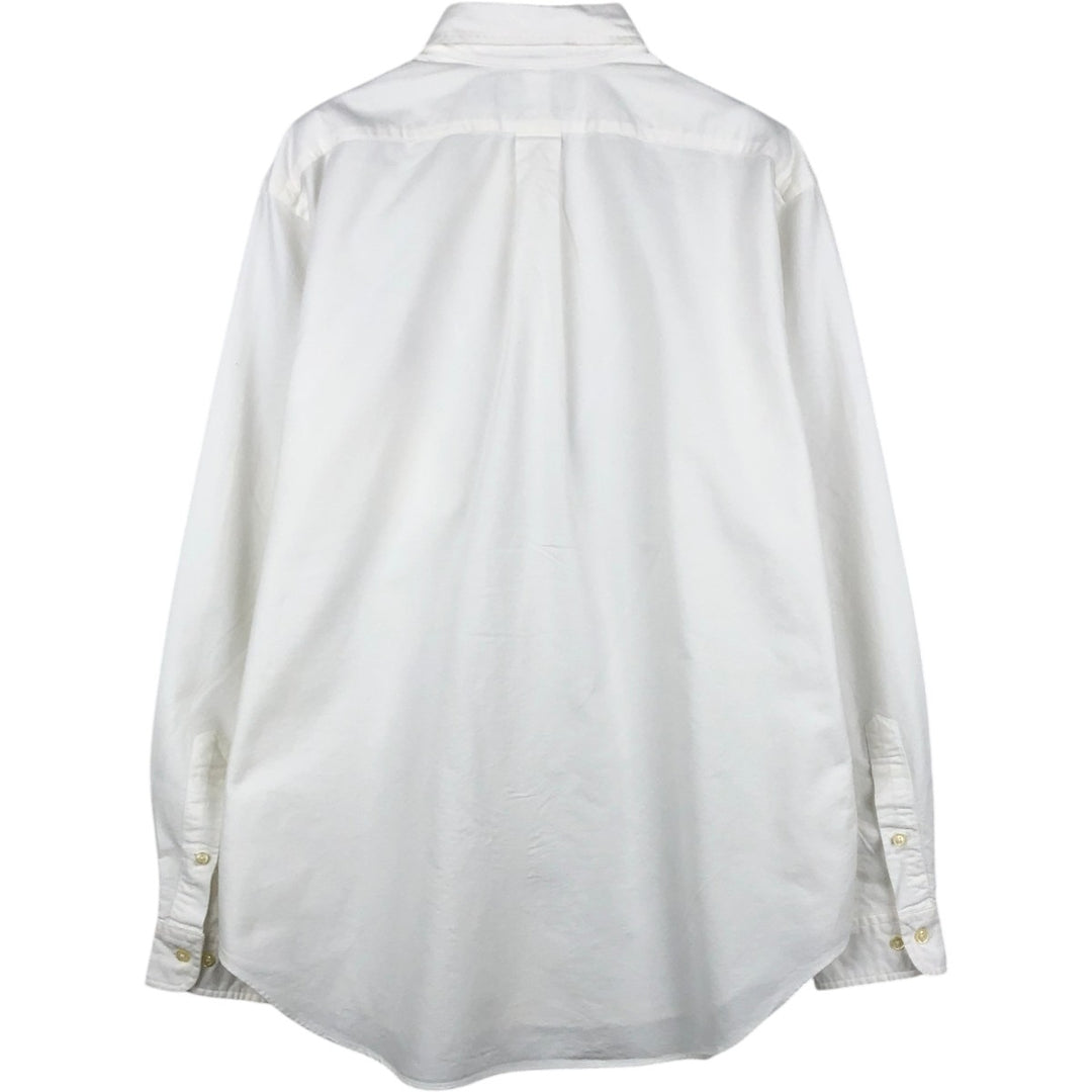 Ralph Lauren Classic Fit Long Sleeve Button Down Shirt, Men's Size L cotton white type Vintage Second Hand