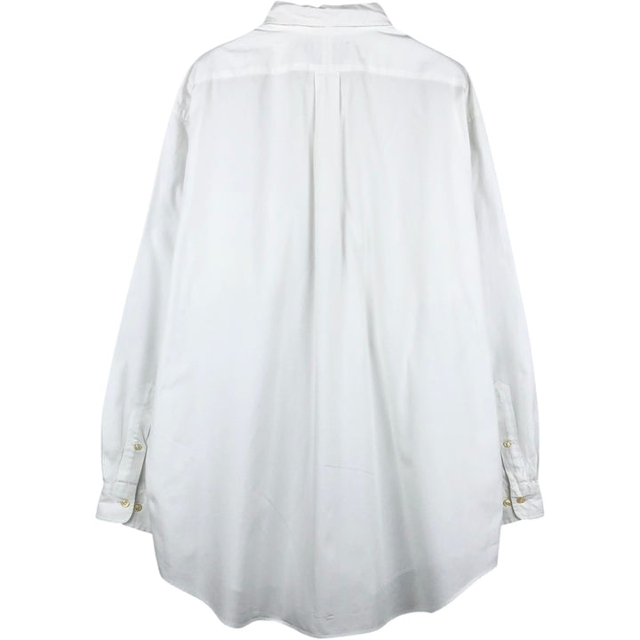 Ralph Lauren YARMOUTH long sleeve button down shirt, men's XL size cotton white type Vintage Second Hand