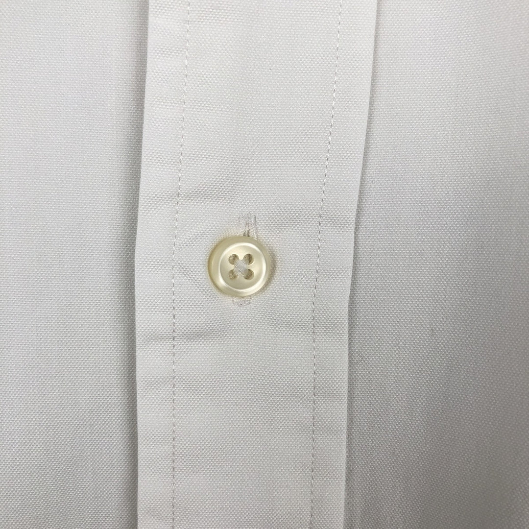 Ralph Lauren YARMOUTH long sleeve button down shirt, men's size L cotton white type Vintage Second Hand