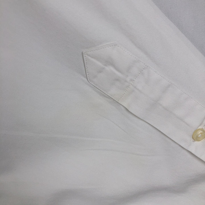Ralph Lauren YARMOUTH long sleeve button down shirt, men's size L cotton white type Vintage Second Hand