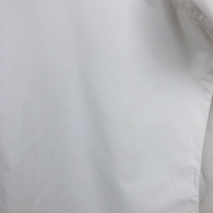 Ralph Lauren YARMOUTH long sleeve button down shirt, men's size L cotton white type Vintage Second Hand