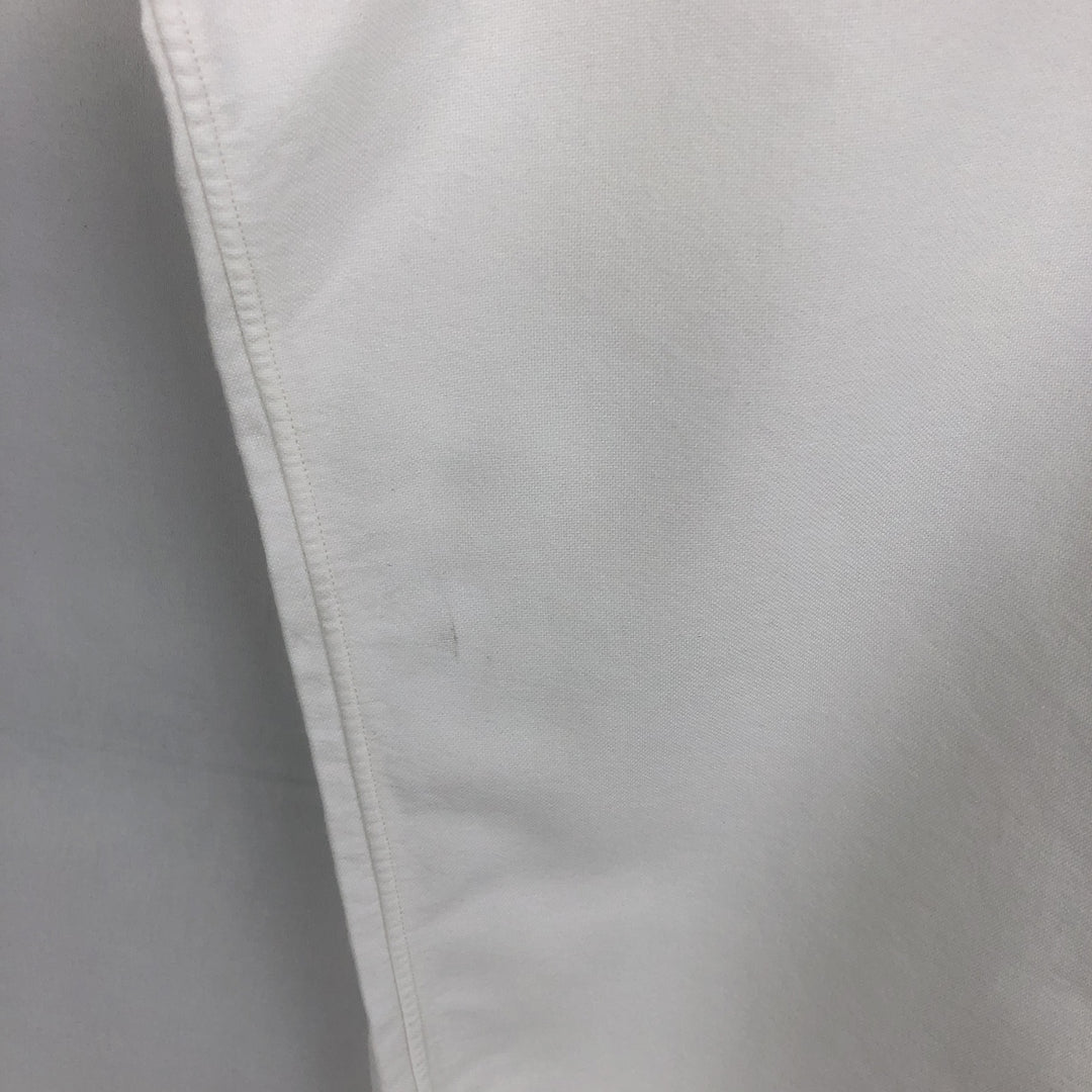 Ralph Lauren YARMOUTH long sleeve button down shirt, men's size L cotton white type Vintage Second Hand