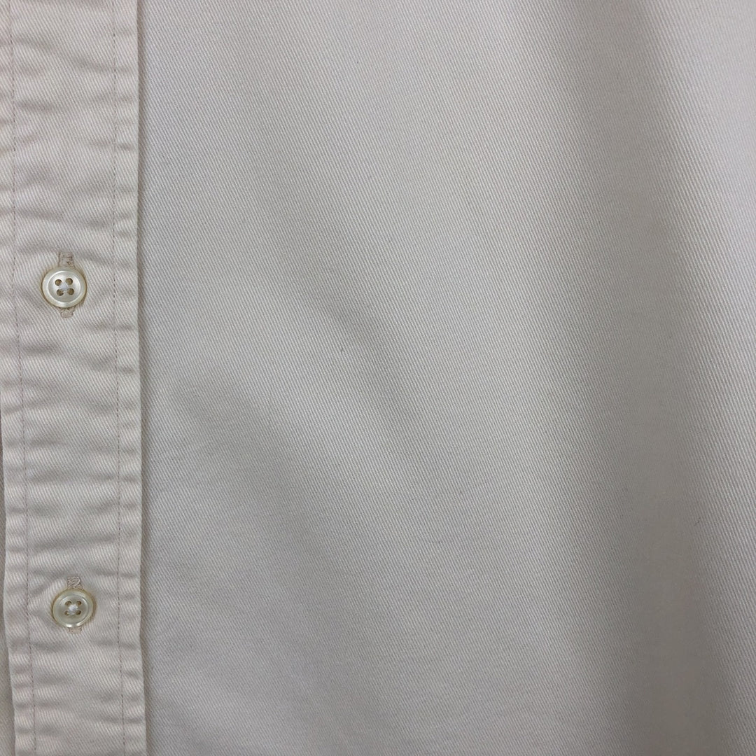 Ralph Lauren long sleeve button down shirt, men's XL size cotton ivory Vintage Second Hand