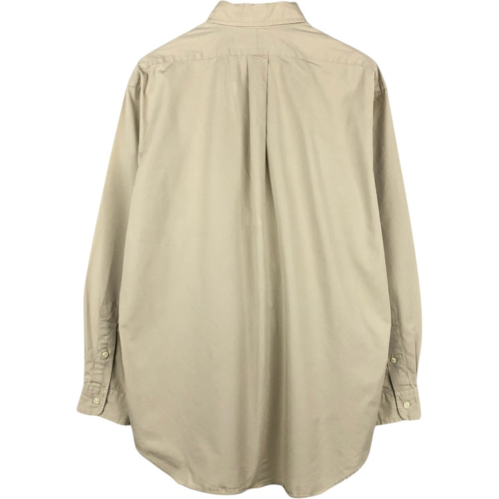 Ralph Lauren BLAKE long sleeve button down shirt, men's size M cotton Beige type Vintage Second Hand