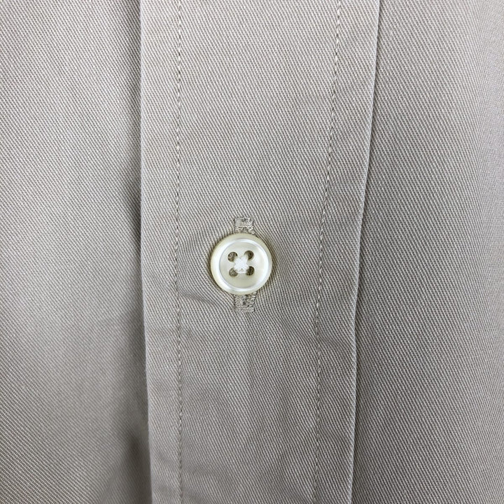 Ralph Lauren BLAKE long sleeve button down shirt, men's size M cotton Beige type Vintage Second Hand