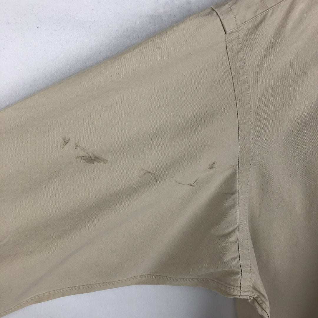 Ralph Lauren BLAKE long sleeve button down shirt, men's size M cotton Beige type Vintage Second Hand