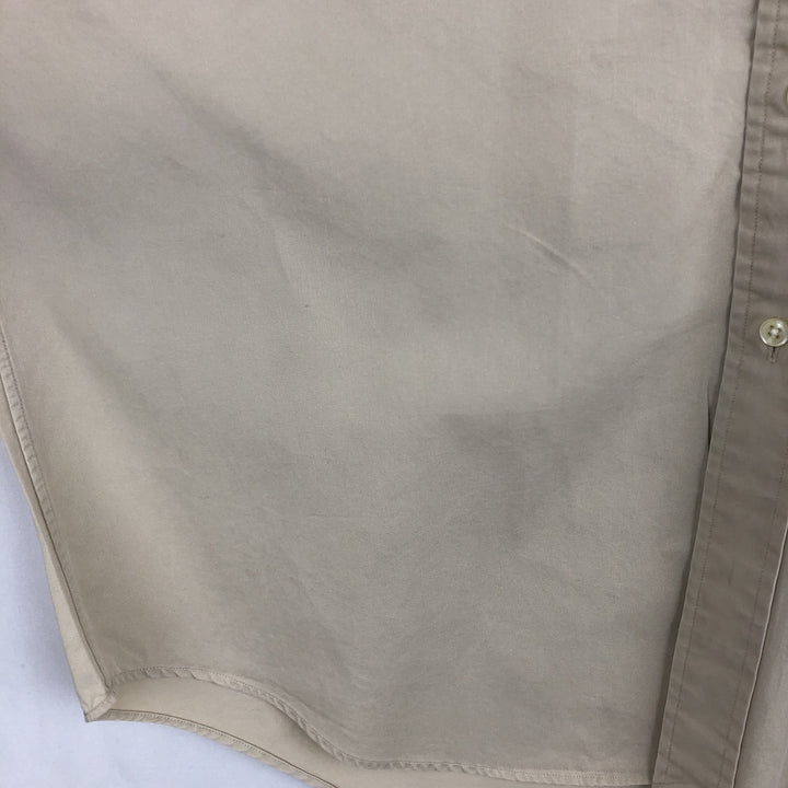 Ralph Lauren BLAKE long sleeve button down shirt, men's size M cotton Beige type Vintage Second Hand