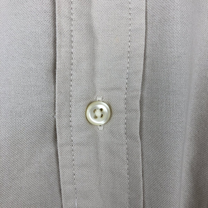 Ralph Lauren LAUREN JEANS CO. Long-sleeved button-down shirt, men's size L (approx.) cotton Beige type Vintage Second Hand