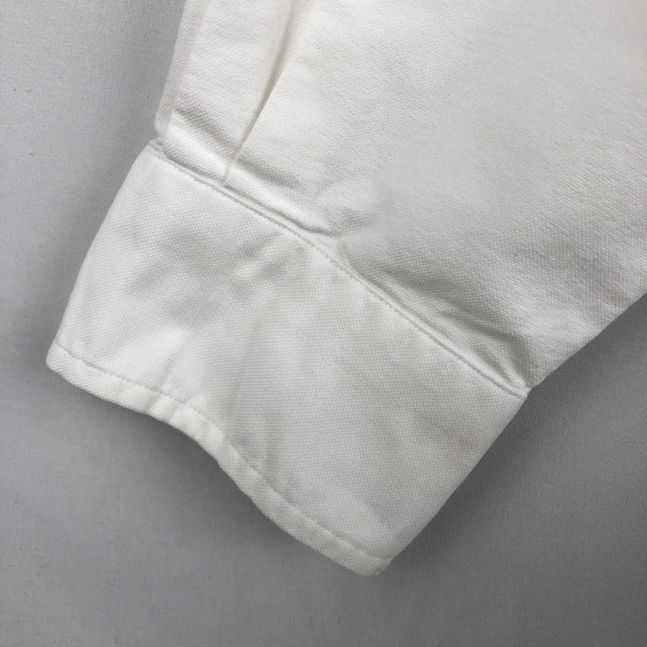 Ralph Lauren YARMOUTH long sleeve button down shirt, men's size M cotton white type Vintage Second Hand
