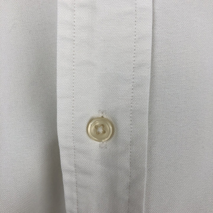 Ralph Lauren YARMOUTH long sleeve button down shirt, men's size L cotton white type Vintage Second Hand