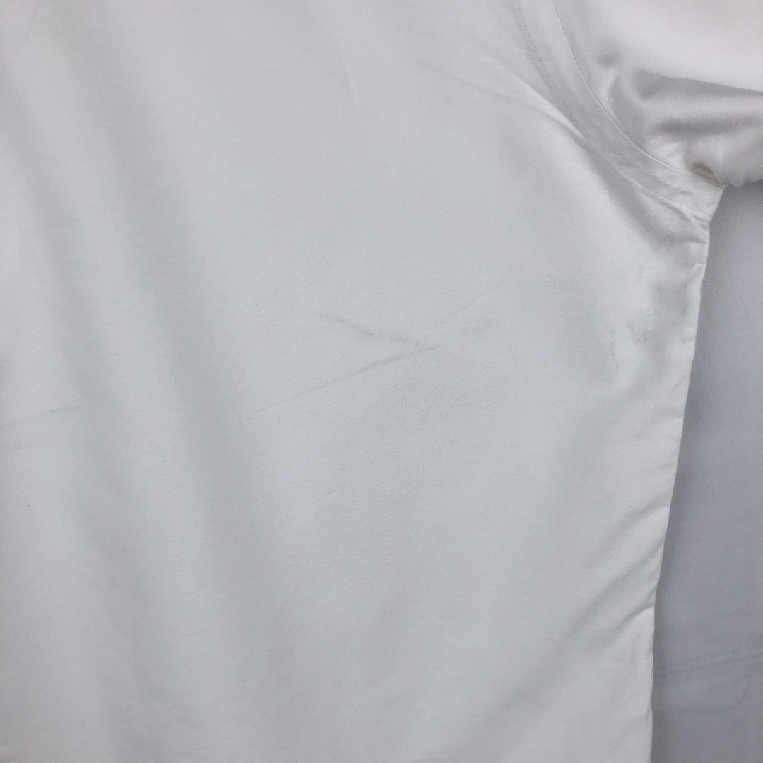 Ralph Lauren YARMOUTH long sleeve button down shirt, men's size L cotton white type Vintage Second Hand