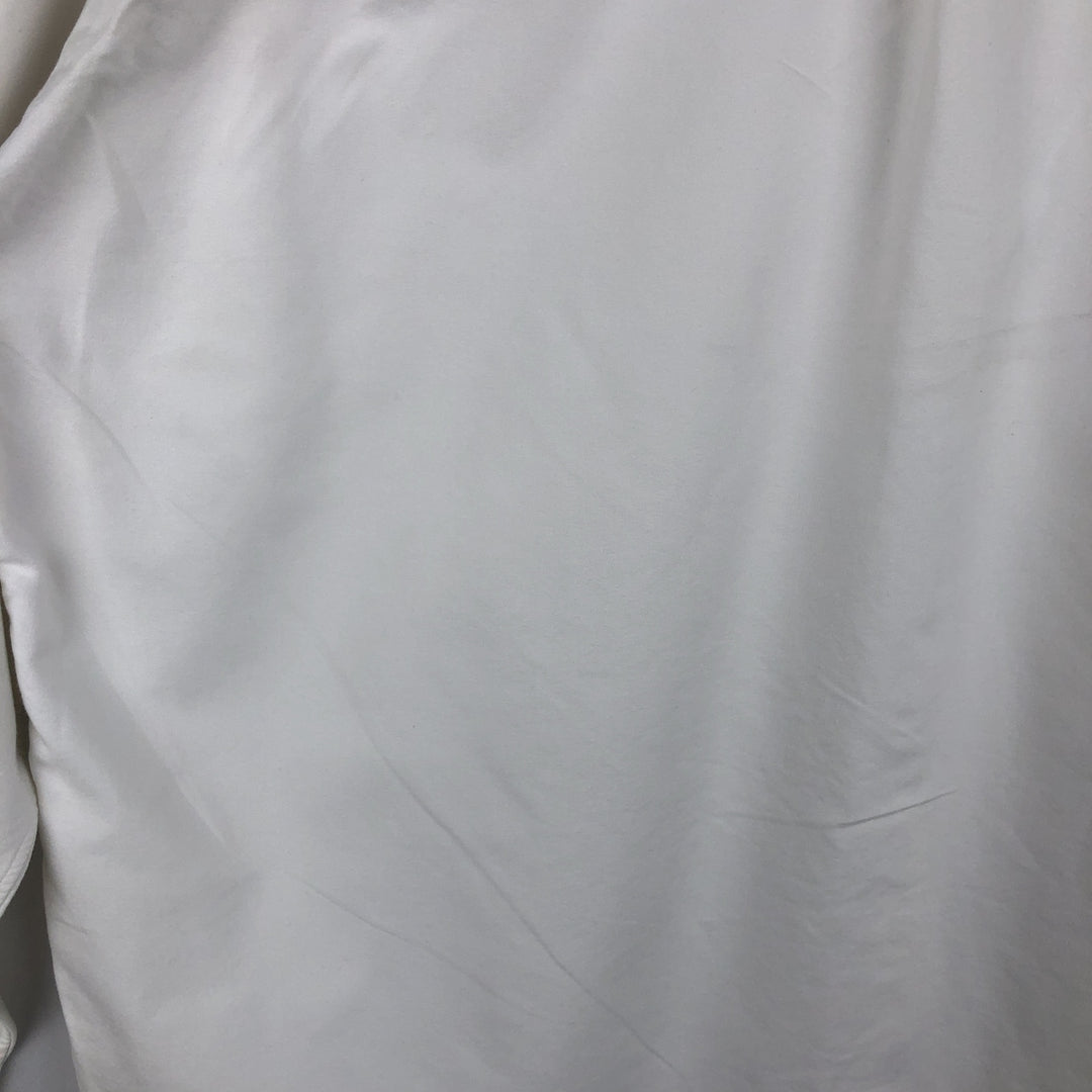 Ralph Lauren YARMOUTH long sleeve button down shirt, men's size L cotton white type Vintage Second Hand