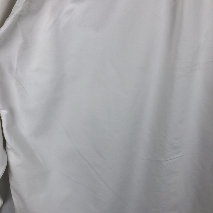 Ralph Lauren YARMOUTH long sleeve button down shirt, men's size L cotton white type Vintage Second Hand