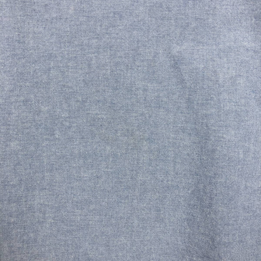 1990'S Ralph Lauren CHAPS long-sleeved button-down shirt, made in the USA, men's size L equivalent. cotton Blue type light blue Vintage Second Hand