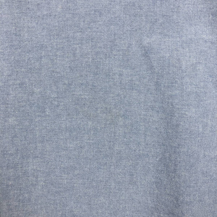 1990'S Ralph Lauren CHAPS long-sleeved button-down shirt, made in the USA, men's size L equivalent. cotton Blue type light blue Vintage Second Hand