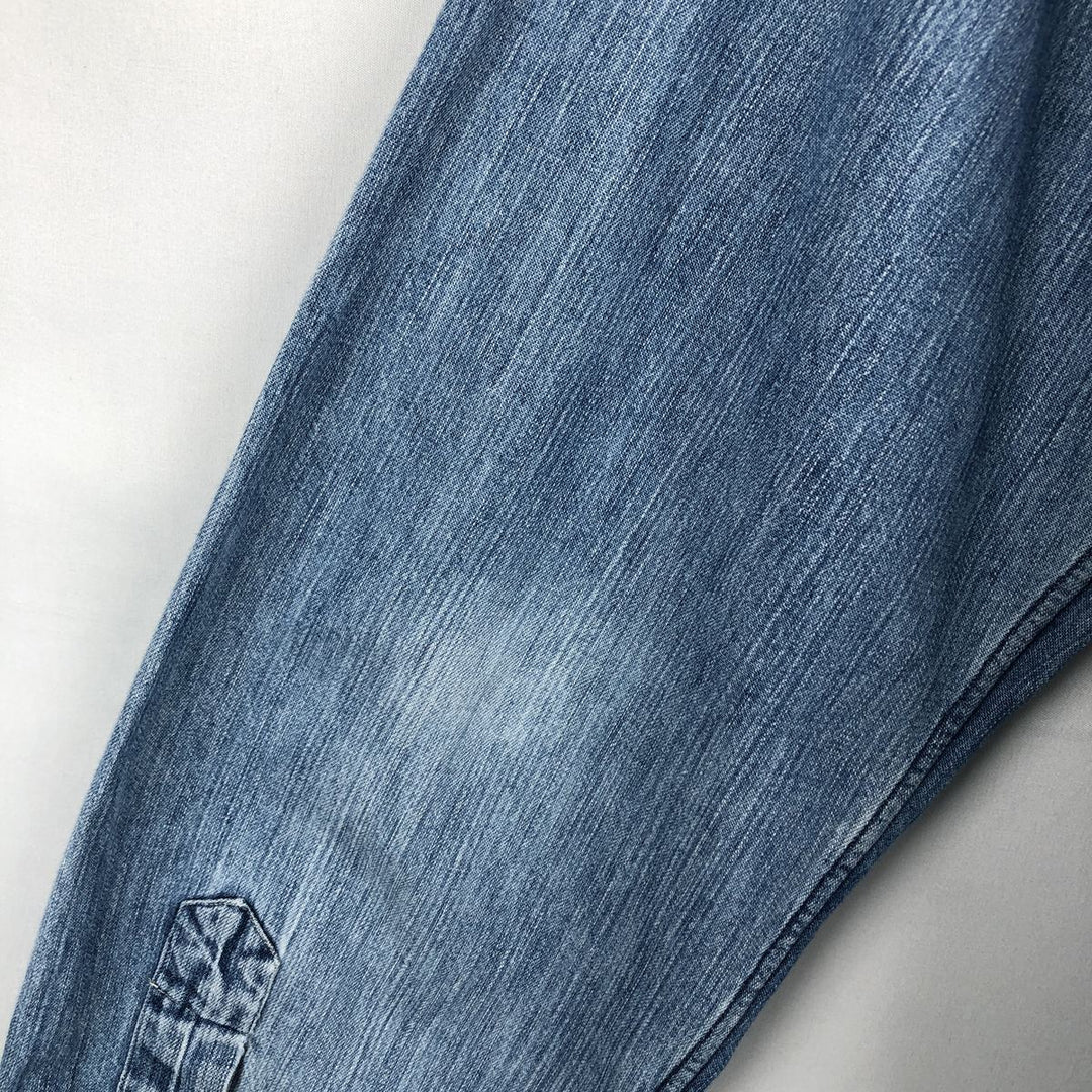 Ralph Lauren CLASSIC FIT Long-Sleeve Button-Down Denim Shirt, Men's Size XL (approx.) cotton blue type Vintage Second Hand