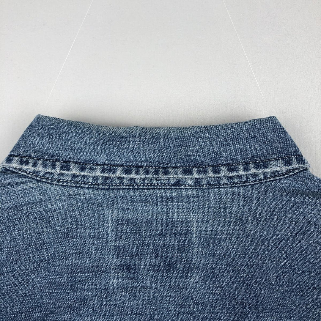 Levi's long-sleeved denim shirt, men's size M cotton blue type Vintage Second Hand
