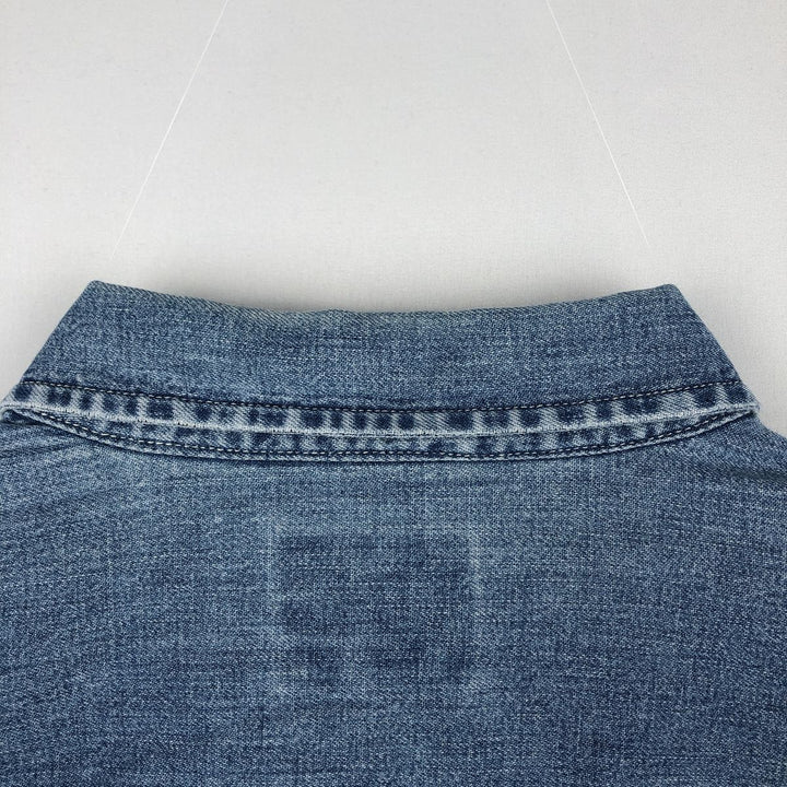 Levi's long-sleeved denim shirt, men's size M cotton blue type Vintage Second Hand