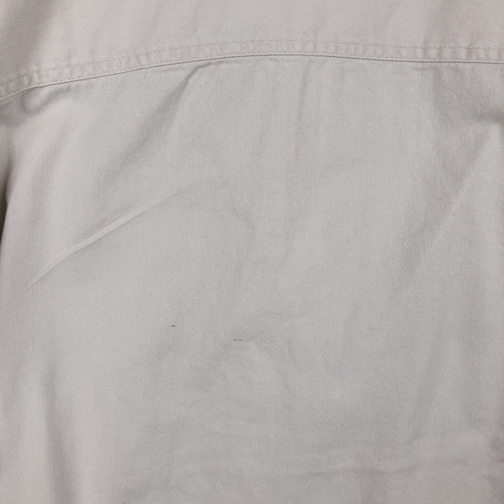 90s-00'S Levi's JEANS Long-Sleeve White Denim Shirt, Men's Size XL (Equivalent), Vintage cotton white type Vintage Second Hand