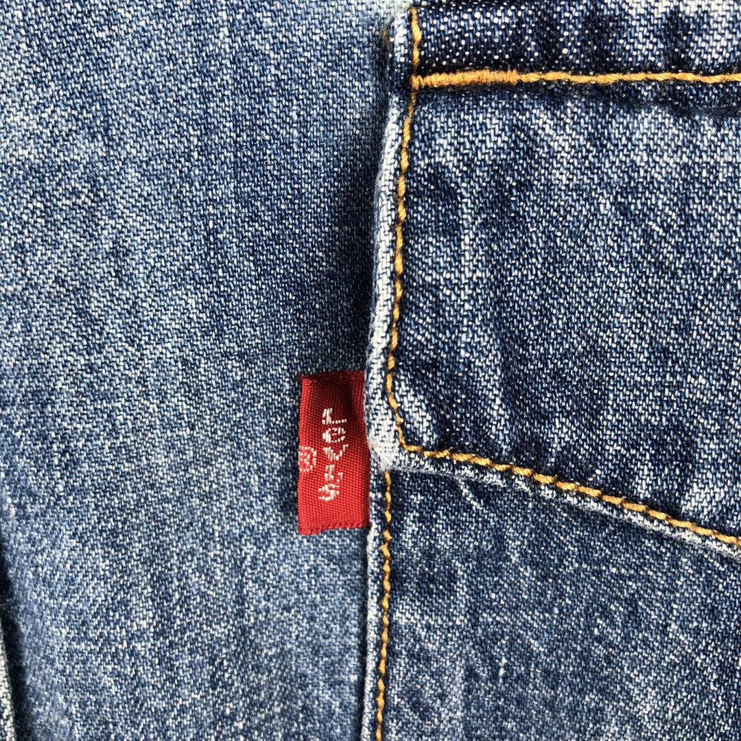 90s-00'S Levi's long-sleeved denim shirt, men's size L equivalent, vintage. cotton Indigo Vintage Second Hand