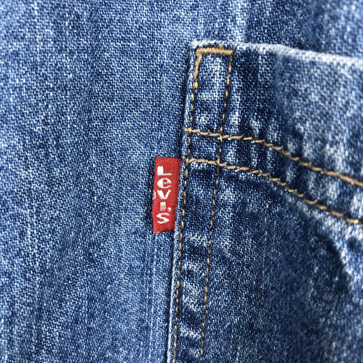 Levi's Red Tab Long Sleeve Denim Shirt, Men's Size L cotton Indigo Vintage Second Hand