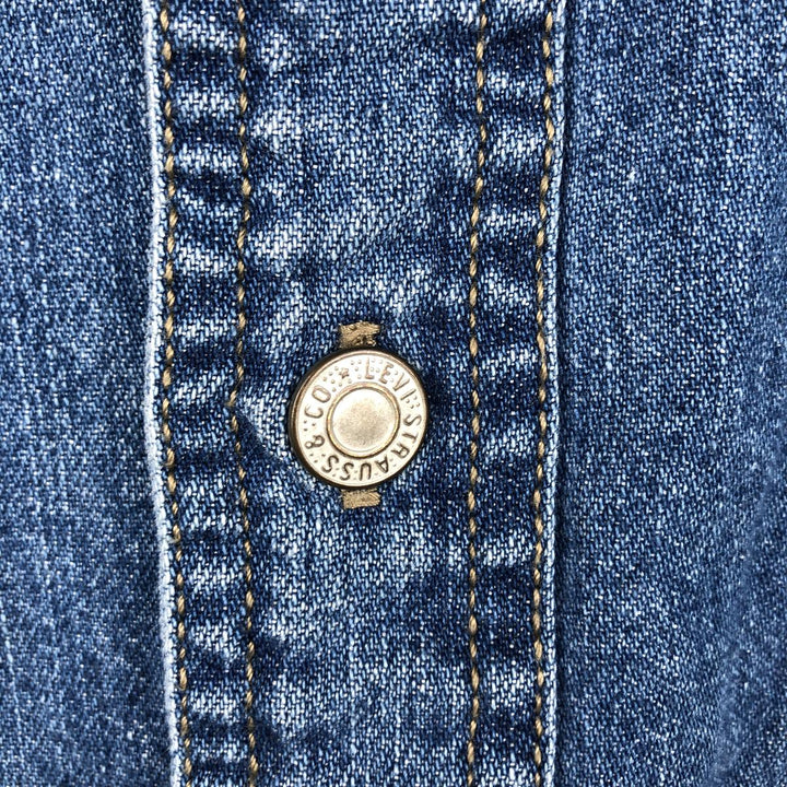 Levi's Red Tab Long Sleeve Denim Shirt, Men's Size L cotton Indigo Vintage Second Hand